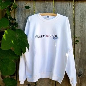 Cape Cod Cozy Embroidered Vintage Crew Sweatshirt
